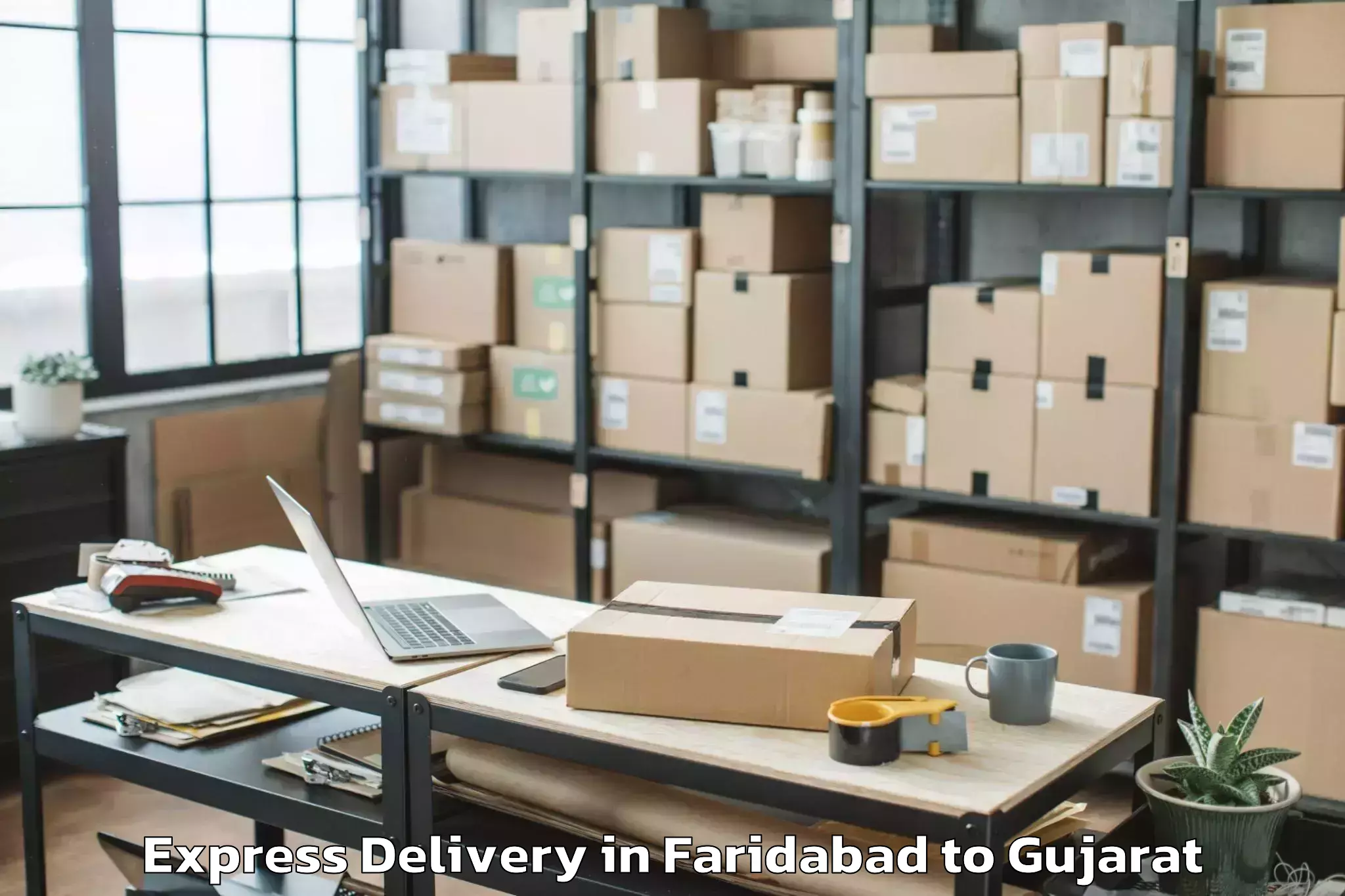 Affordable Faridabad to Nakhatrana Express Delivery